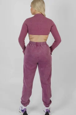 Public Desire Athleisure High Neck Underbust Top Purple Sale