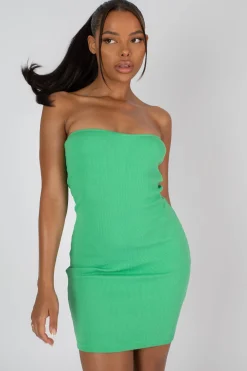 Public Desire Bandeau Dress Green Online