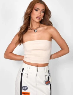 Public Desire Bandeau Top Beige Fashion