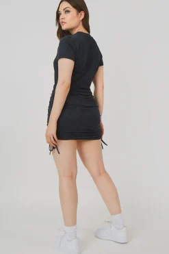 Public Desire Bodycon Mini T Shirt Dress Acid Wash Sale