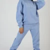 Public Desire Brooklyn Embroidered 90's Joggers Bluebell Shop
