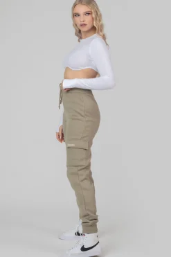 Public Desire Cargo Joggers Elm Khaki Sale