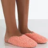 Public Desire Ciao Teddy Slip On Slippers Pink New