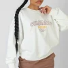 Public Desire Colorado Springs Oversized Sweatshirt Ecru Sale