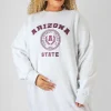 Public Desire Curve Arizona Graphic Sweat Dress Marl Oatmeal Flash Sale
