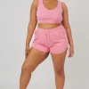 Public Desire Curve Booty Short Pink Hot