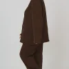 Public Desire Curve Dad Trousers Chocolate Hot