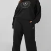Public Desire Curve Kaiia Tonal Embroidered Joggers Black Best Sale