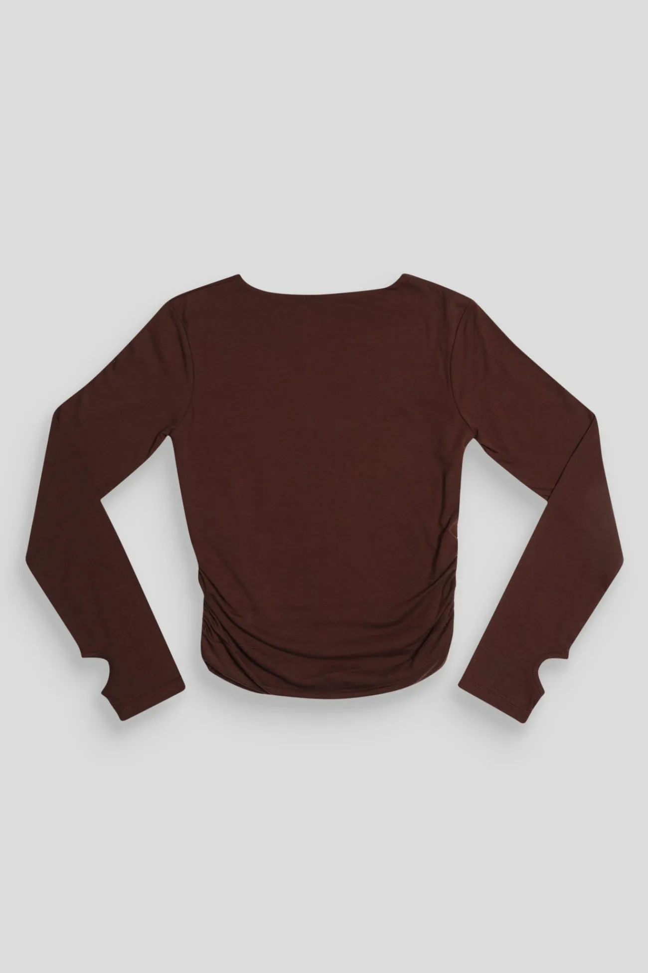 Public Desire Curve Ruched Side Lounge Top Chocolate Cheap