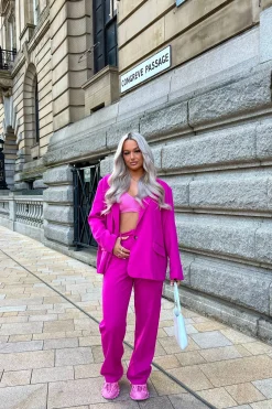 Public Desire Dad Trousers Pink Outlet