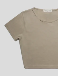 Public Desire Fitted T-Shirt Stone Hot