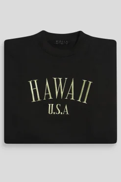 Public Desire Hawaii Embroidered Sweatshirt Black Shop