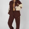 Public Desire Kaiia Varsity 90's Jogger Chocolate Store