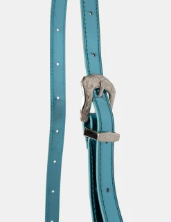 Public Desire Kass Metallic Western Adjustable Shoulder Crossbody Bag Blue Outlet