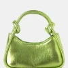 Public Desire Knot Metallic Pu Knotted Top Handle Grab Bag Green Best Sale