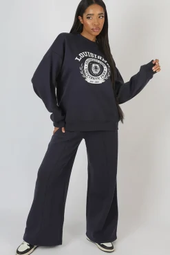 Public Desire Louisiana Graphic Sweatshirt Ink Blue Inkblue New