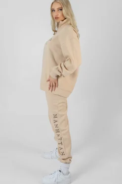 Public Desire Manhattan Slogan 90S Joggers Stone Discount