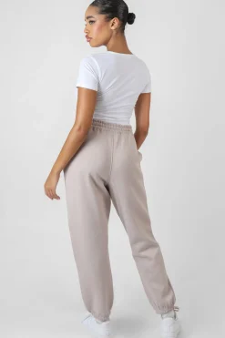 Public Desire Oversized Drawstring Joggers Light Grey New
