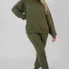 Public Desire Oversized Embroidered Sweatshirt Khaki Store