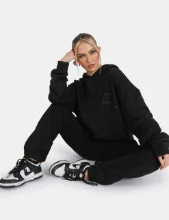 Public Desire Oversized Fit Printed Jogger Black Shop