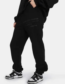 Public Desire Oversized Fit Printed Jogger Black Shop