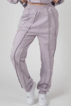 Public Desire Oversized Fit Raw Edge Joggers Lilac Flash Sale