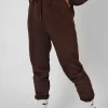 Public Desire Oversized Fit Seam Front 90S Joggers Chocolate Sale
