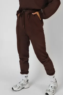Public Desire Oversized Fit Seam Front 90S Joggers Chocolate Sale