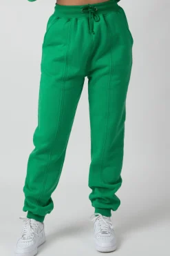 Public Desire Oversized Fit Seam Front 90S Joggers Green Flash Sale