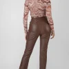 Public Desire Printed Mesh Ruched Front Crop Top Brown Best Sale