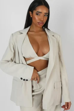 Public Desire Relaxed Blazer Stone Shop