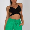 Public Desire 90S Butterfly Slinky Top Black Discount