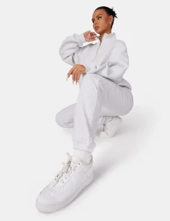 Public Desire 90S Oversized Joggers Oatmeal Marl Cheap