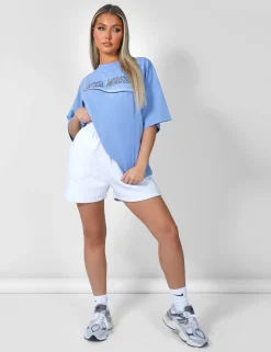 Public Desire Santa Monica Oversized T-Shirt Bluebell Best Sale