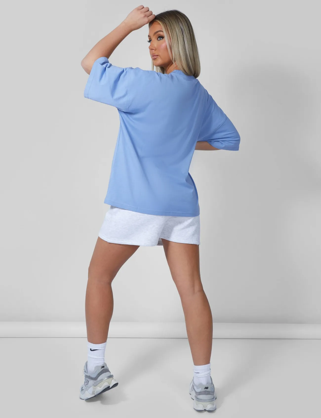 Public Desire Santa Monica Oversized T-Shirt Bluebell Best Sale