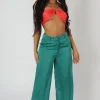 Public Desire Satin Chain Halterneck Top Coral Best