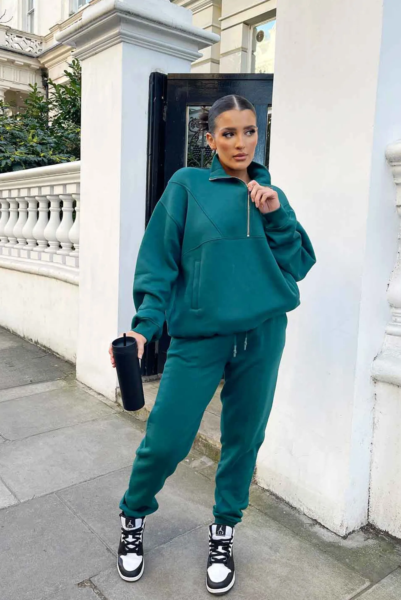 Public Desire Seam Front 90S Joggers Forest Green Forestgreen Online