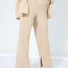 Public Desire Split Detail High Waisted Dad Trouser Sand Best Sale