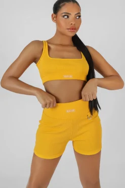 Public Desire Square Neck Kaiia Sport Bralet Mango New