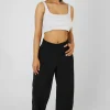 Public Desire Square Neck Ribbed Crop Top Ecru New