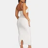 Public Desire Strappy Low Waist Midaxi Dress White New