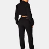 Public Desire Strappy Waist Cigarette Trouser Black Cheap