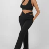 Public Desire Super Cropped Halter Neck Ribbed Crop Top Black Best