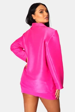 Public Desire Tailored Micro Mini Skirt Pink Outlet