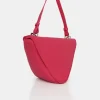 Public Desire The Arrow Bright Shoulder Grab Bag Pink Hot