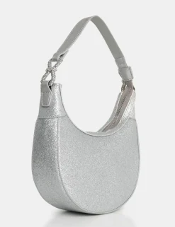 Public Desire The Bam Bam Glitter Bag Silver Cheap