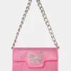 Public Desire The Butterfly Diamante Shoulder Bag Pink Cheap