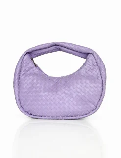 Public Desire The Capsian Woven Pu Grab Bag Lilac Online