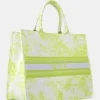Public Desire The Ibiza Oversized Canvas Tote Bag Lime Flash Sale