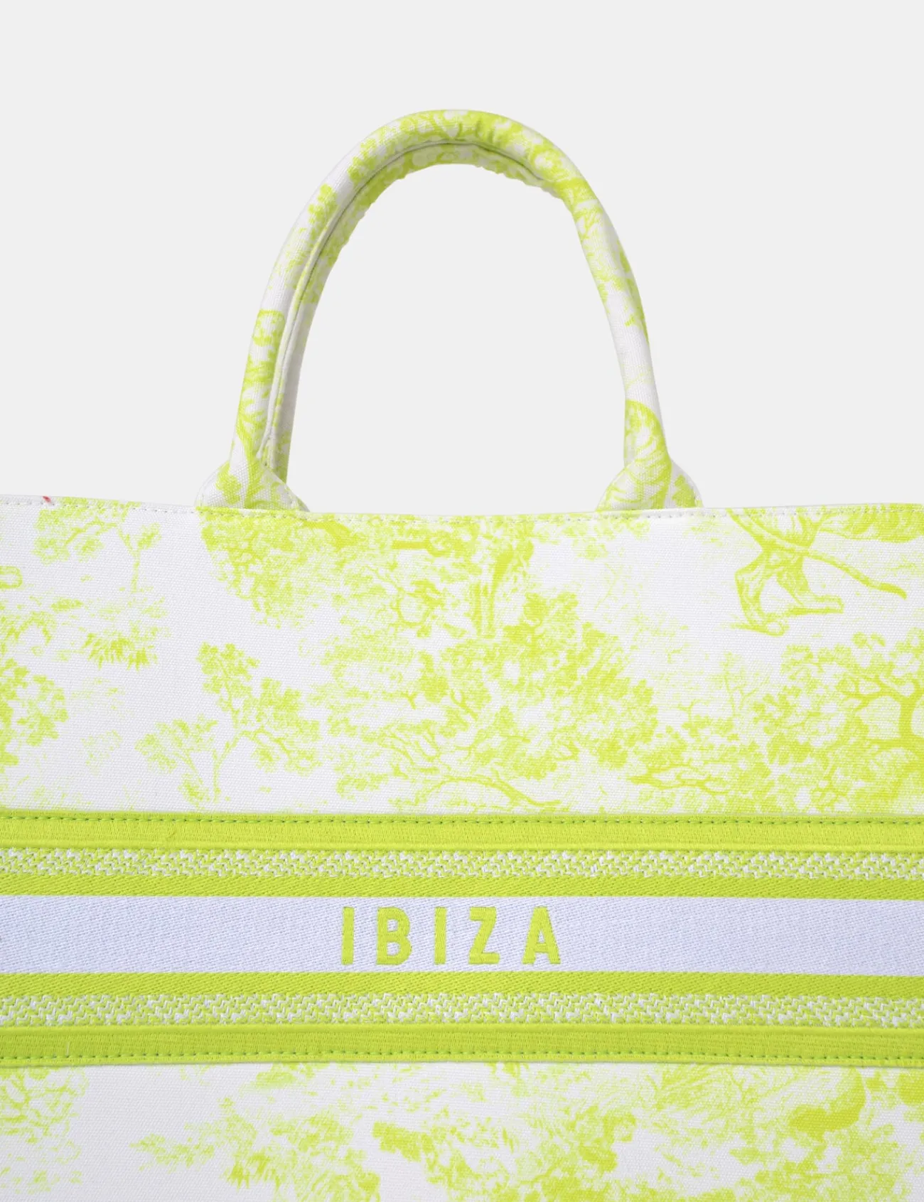 Public Desire The Ibiza Oversized Canvas Tote Bag Lime Flash Sale